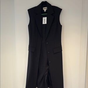 Saint Art Black Sleeveless Coat / Dress / Vest
